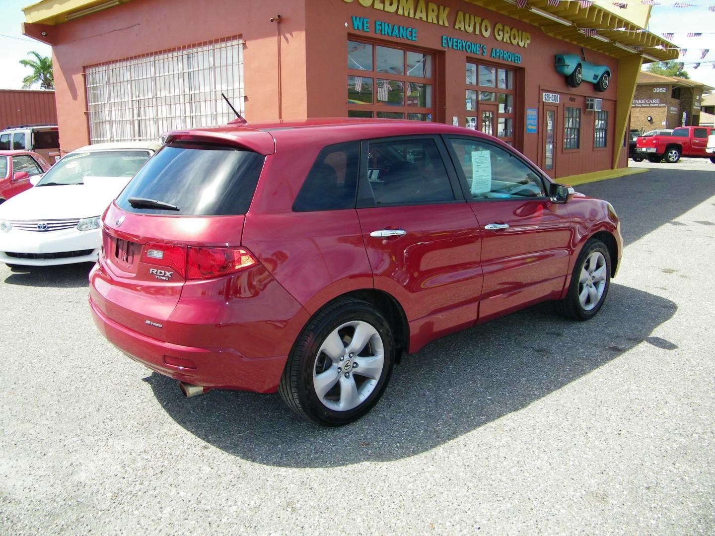 2008 Red /Gray Acura RDX 5-Spd AT (5J8TB18228A) with an 2.3L L4 DOHC 16V engine, 5-Speed Automatic Overdrive transmission, located at 4000 Bee Ridge Road, Sarasota, FL, 34233, (941) 926-0300, 27.298664, -82.489151 - Photo#4